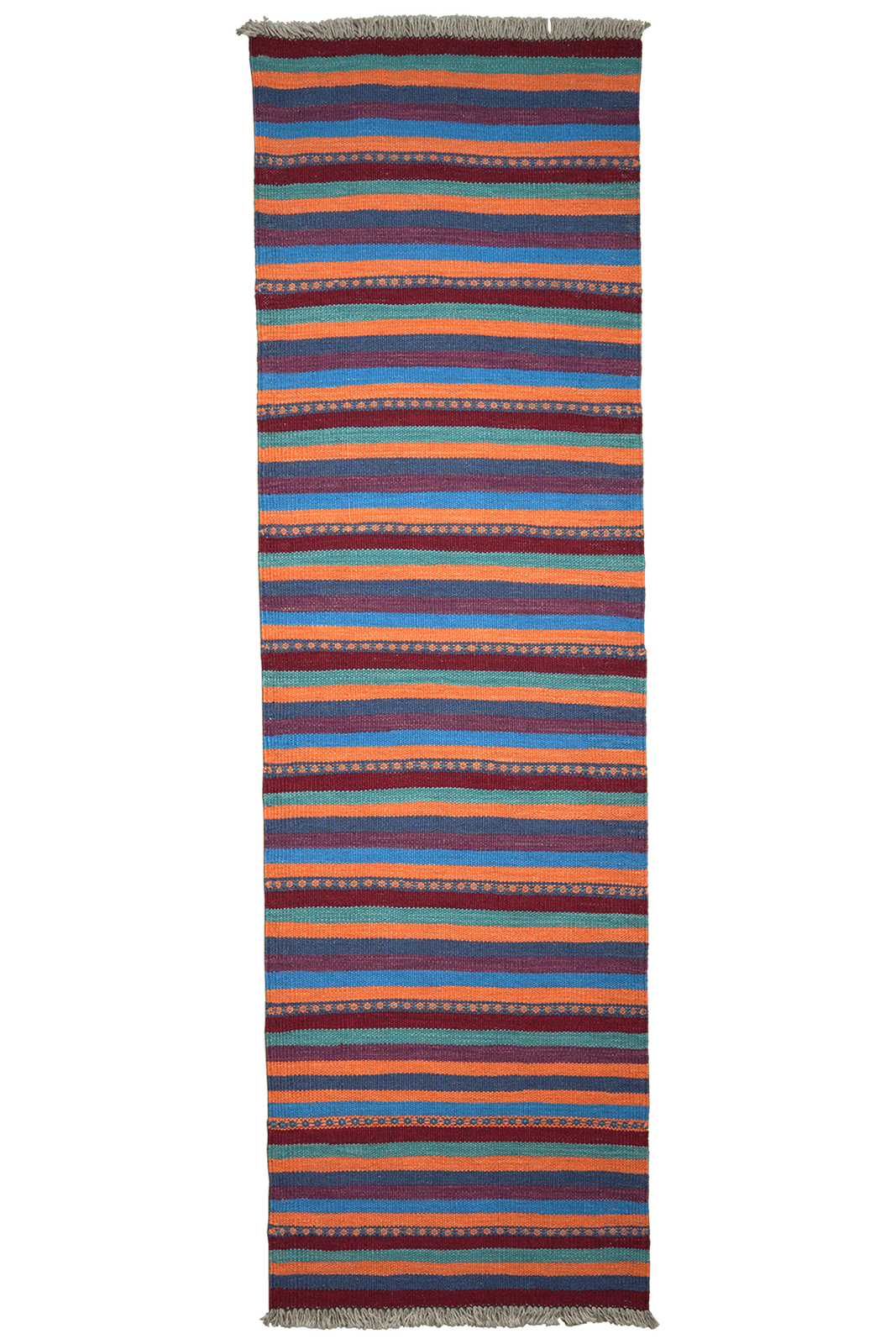 Kelim Gashgai — Handmade, 60x197 cm, Multicolor, 100% Virgin Wool | Main view