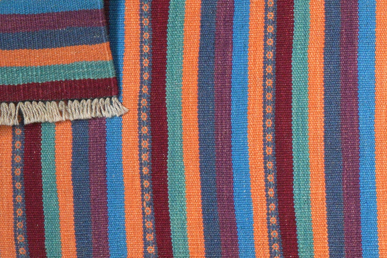 Kelim Gashgai — Handgefertigt, 197x60 cm, Bunt, 100% Virgin Wool | View 7
