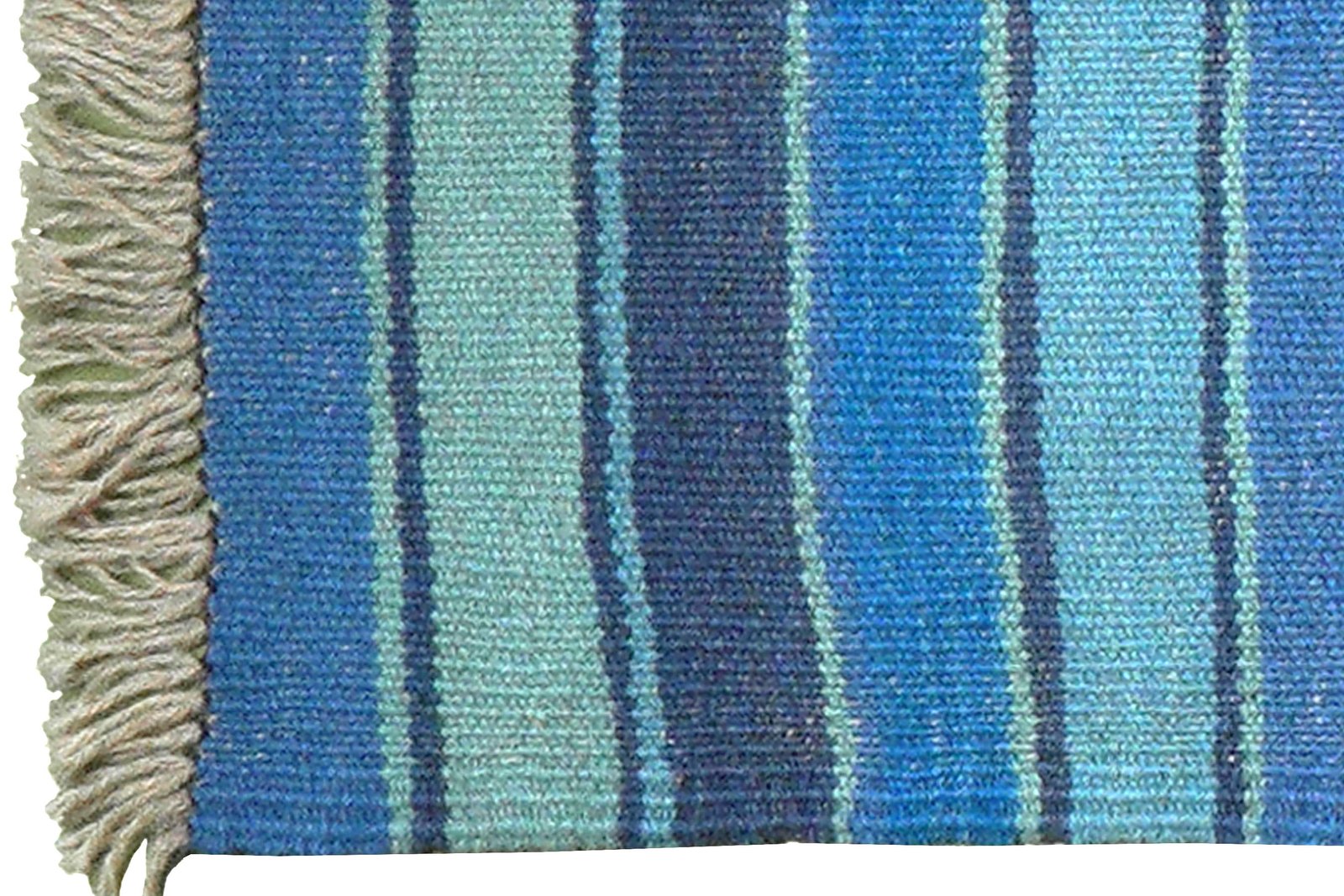 Kelim Gashgai — Handmade, 59x195 cm, Blue, 100% Virgin Wool | View 3