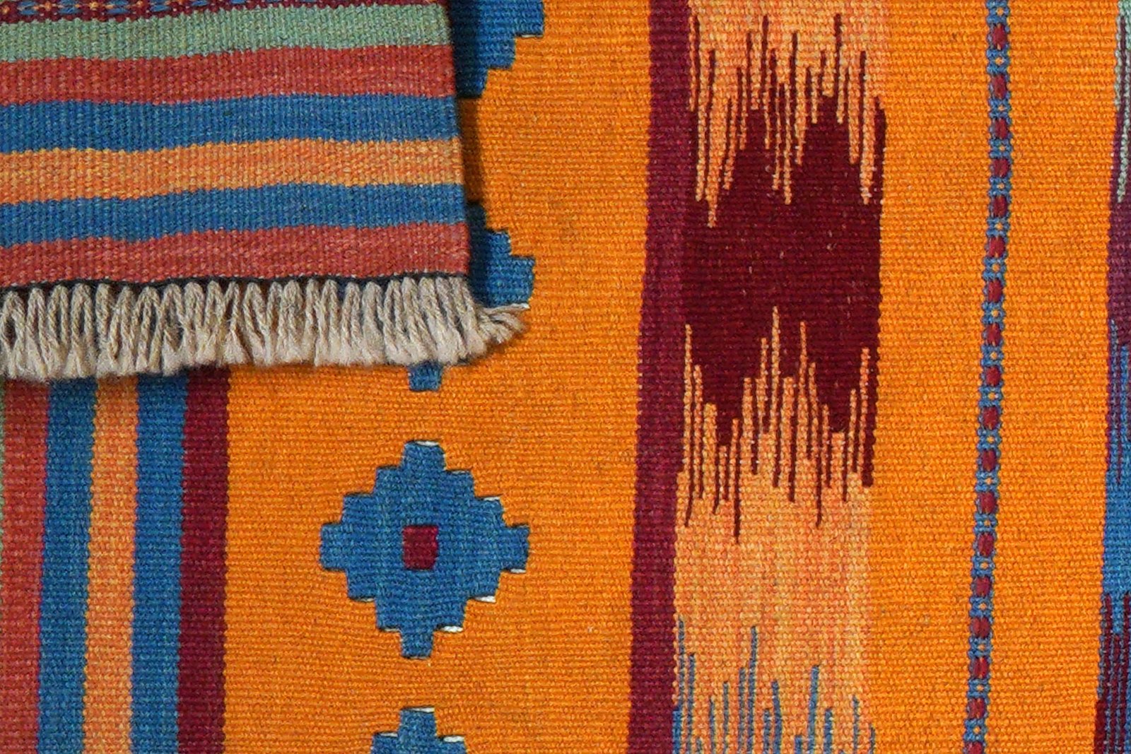 Kelim Gashgai — Handmade, 66x212 cm, Multicolor, 100% Virgin Wool | View 6
