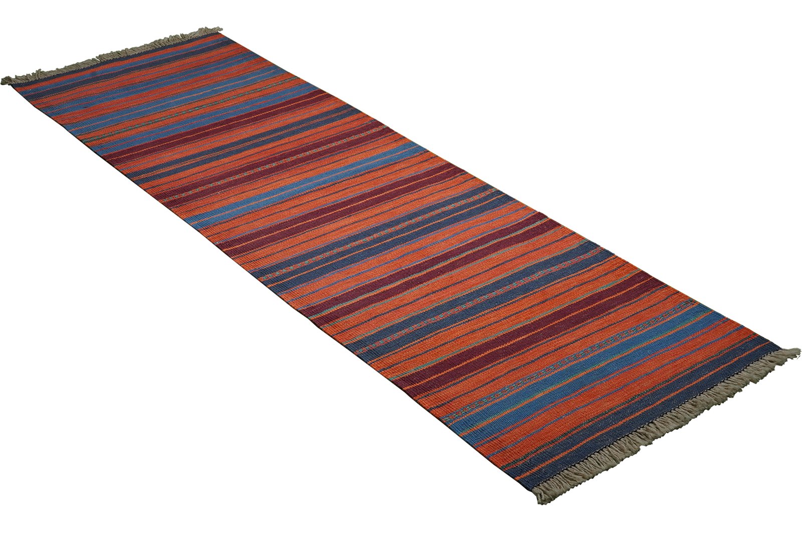Kelim Gashgai — Handmade, 60x196 cm, Multicolor, 100% Virgin Wool | View 4