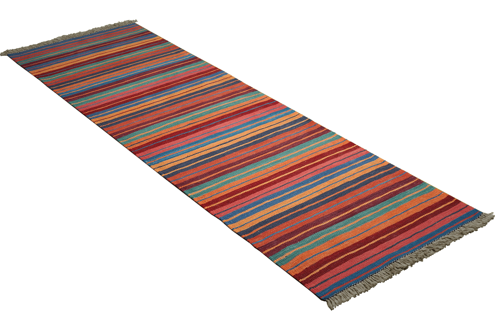 Kelim Gashgai — Handmade, 62x204 cm, Multicolor, 100% Virgin Wool | View 4
