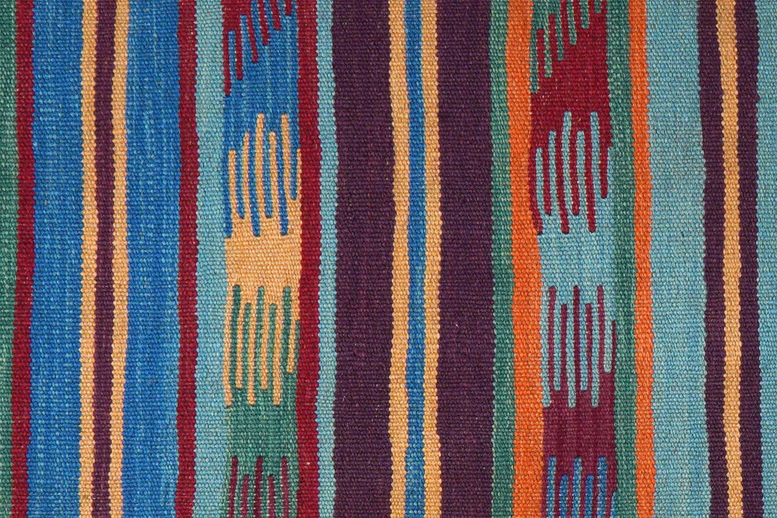 Kelim Gashgai — Handmade, 63x197 cm, Multicolor, 100% Virgin Wool | View 5
