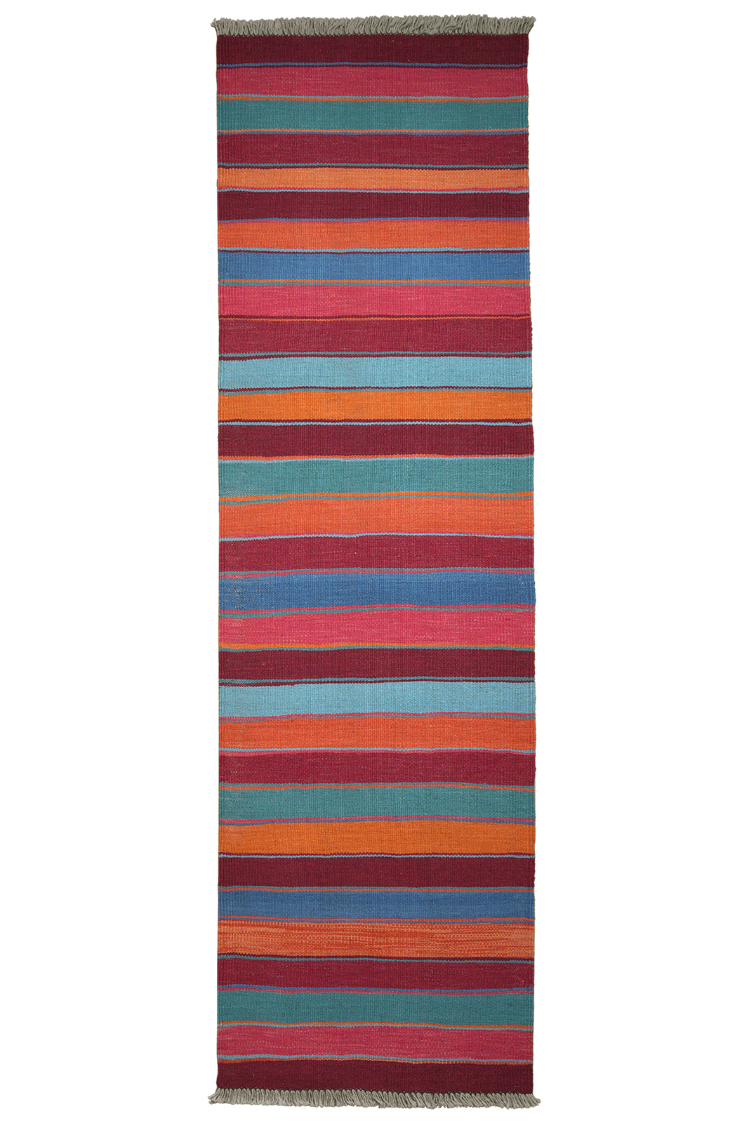 Kelim Gashgai — Handmade, 62x213 cm, Multicolor, 100% Virgin Wool | Main view