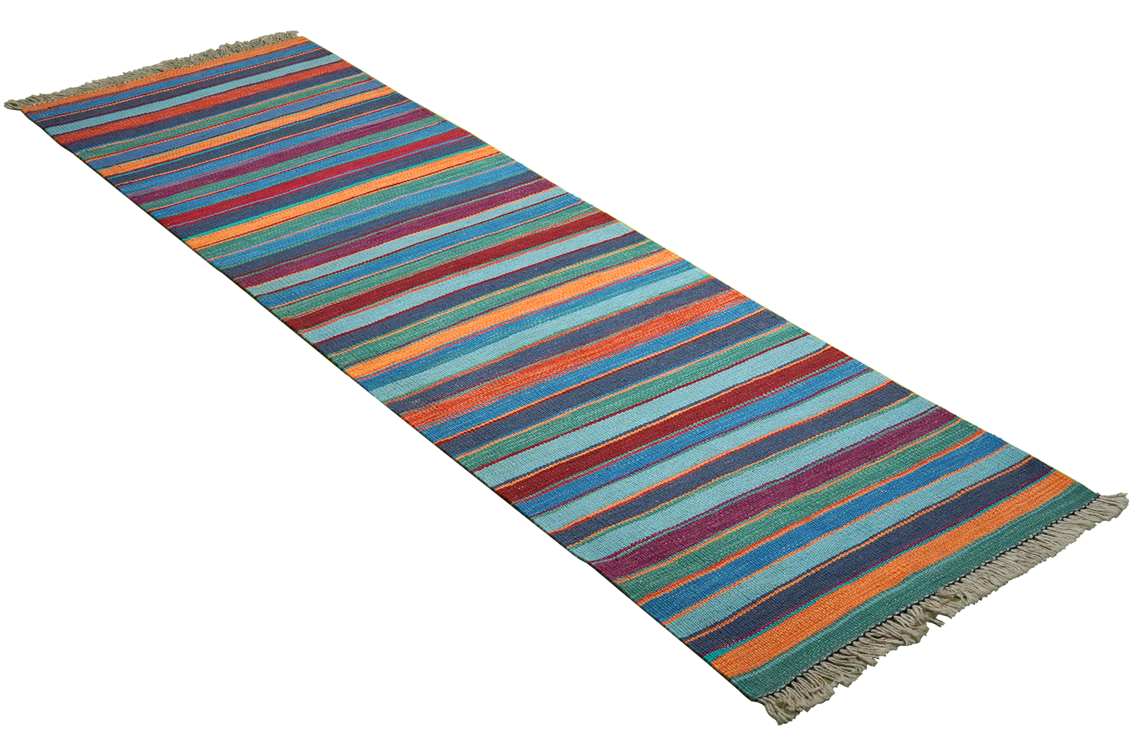 Kelim Gashgai — Handgefertigt, 194x57 cm, Bunt, 100% Virgin Wool | View 5