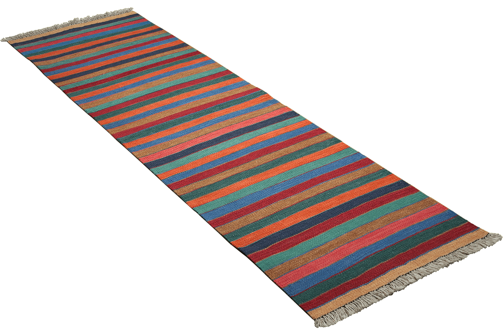 Kelim Gashgai — Handmade, 58x200 cm, Multicolor, 100% Virgin Wool | View 4