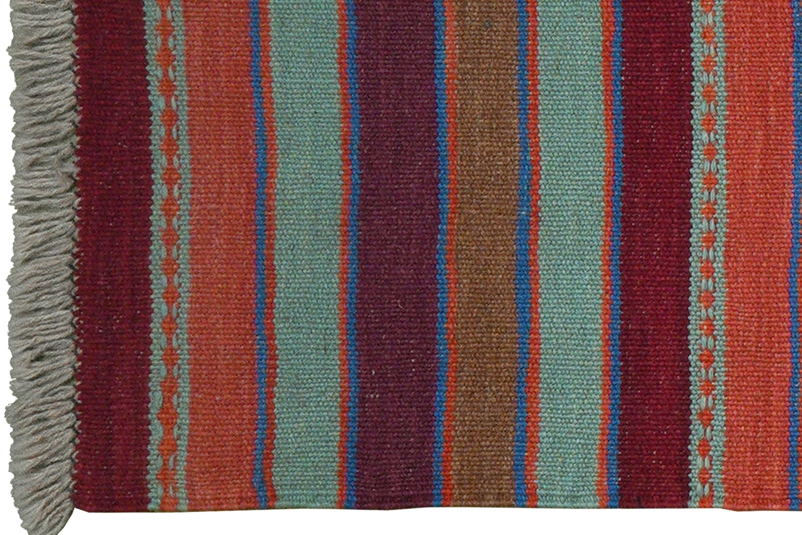 Kelim Gashgai — Handmade, 64x203 cm, Multicolor, 100% Virgin Wool | View 3