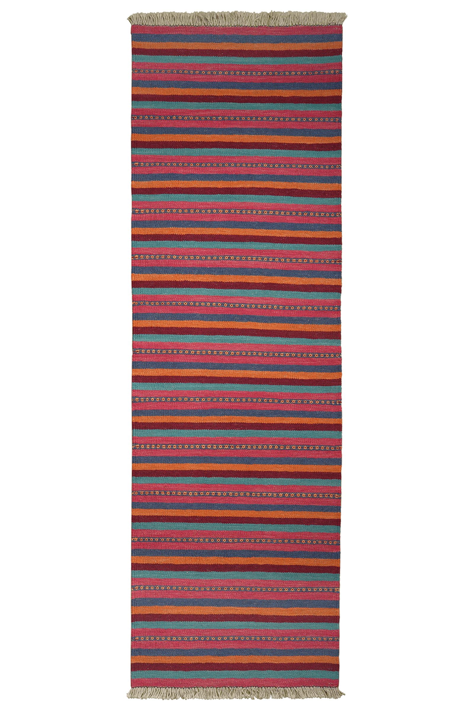 Kelim Gashgai — Handmade, 64x202 cm, Multicolor, 100% Virgin Wool | Main view