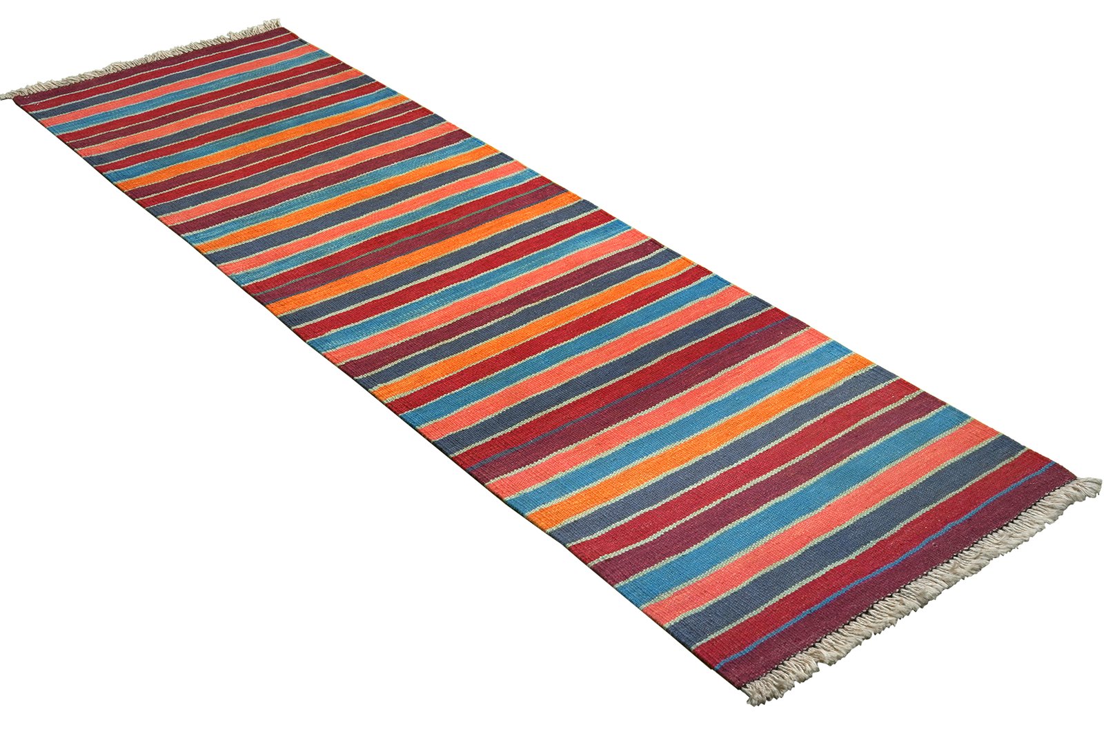 Kelim Gashgai — Handmade, 61x201 cm, Multicolor, 100% Virgin Wool | View 4