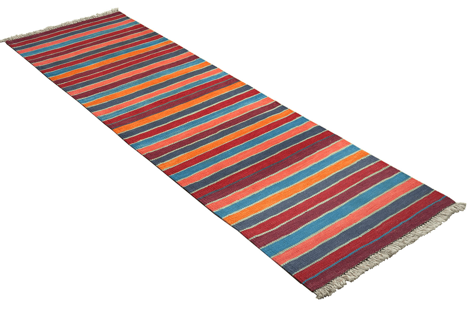 Kelim Gashgai — Handmade, 61x201 cm, Multicolor, 100% Virgin Wool | View 4