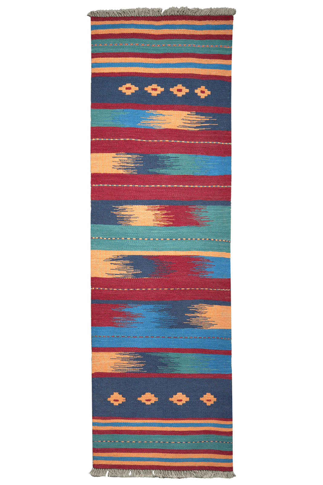 Kelim Gashgai — Handmade, 62x201 cm, Multicolor, 100% Virgin Wool | Main view
