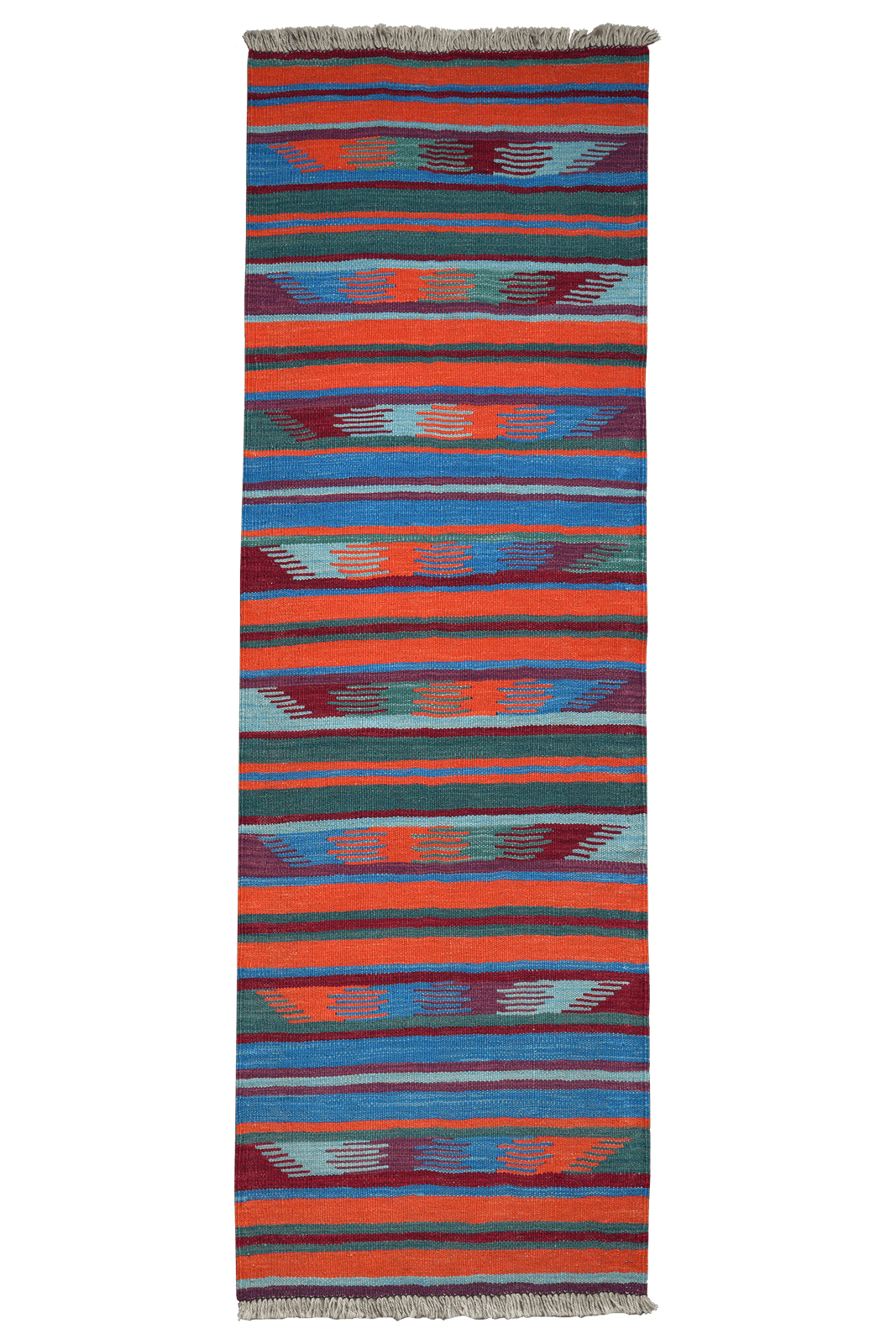Kelim Gashgai — Handmade, 61x195 cm, Multicolor, 100% Virgin Wool | Main view