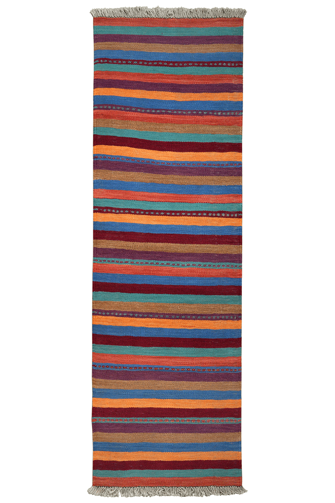 Kelim Gashgai — Handmade, 60x200 cm, Multicolor, 100% Virgin Wool | Main view