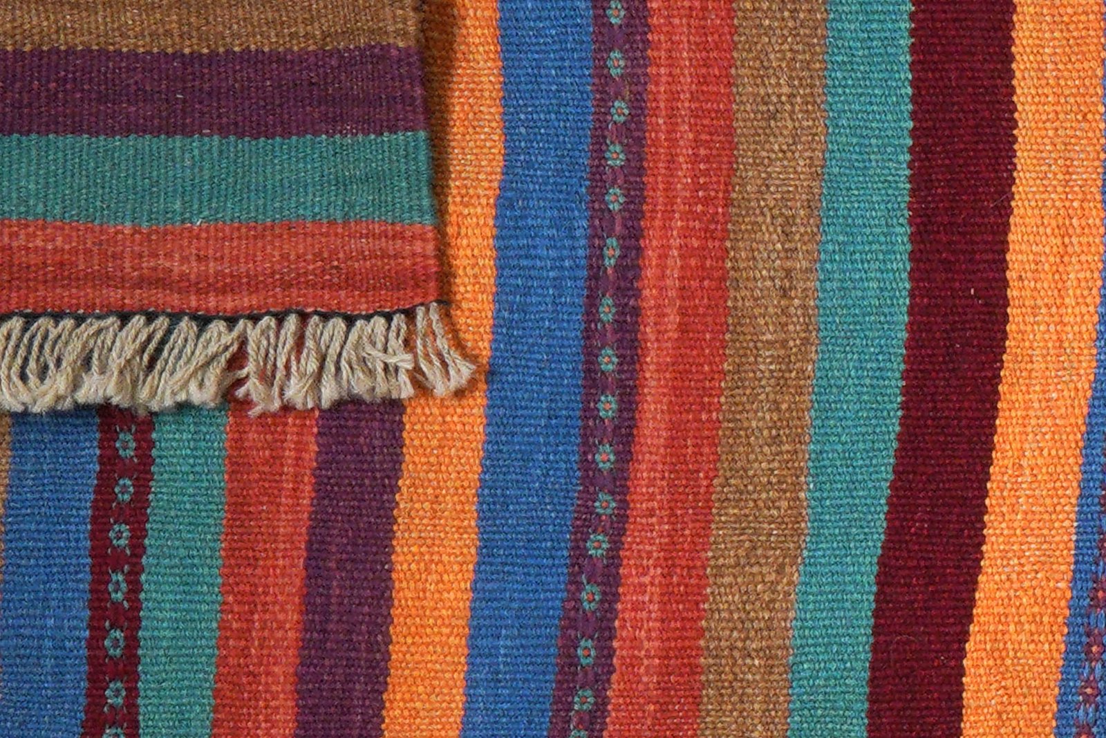 Kelim Gashgai — Handmade, 60x200 cm, Multicolor, 100% Virgin Wool | View 6