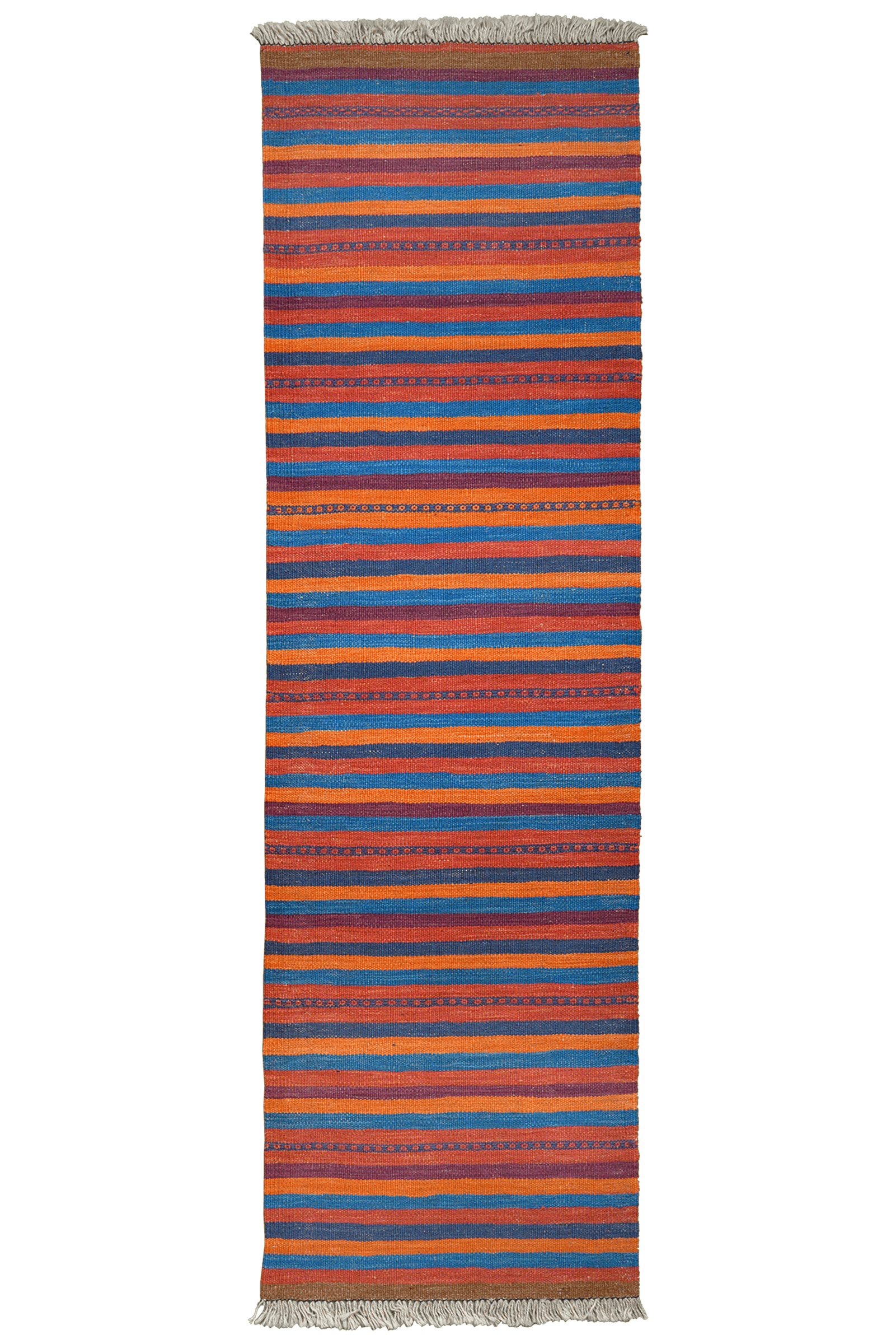 Kelim Gashgai — Handmade, 58x196 cm, Multicolor, 100% Virgin Wool | Main view