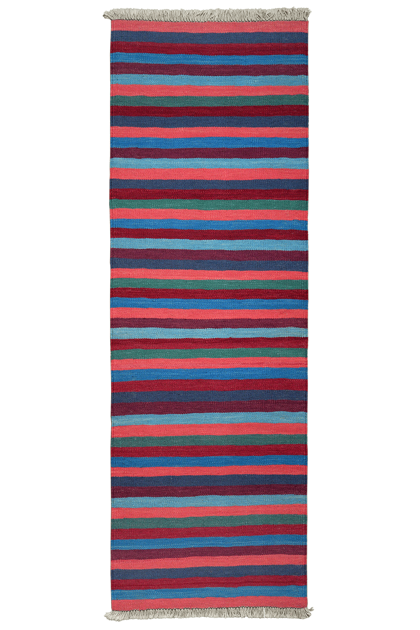 Kelim Gashgai — Handmade, 63x194 cm, Multicolor, 100% Virgin Wool | Main view