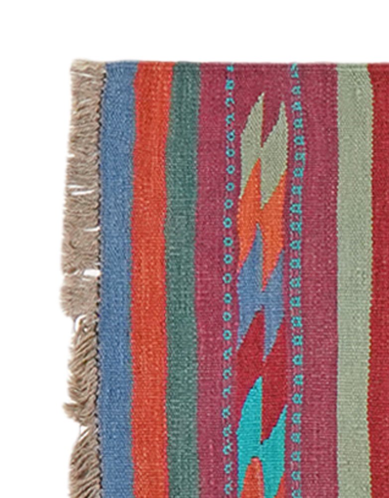 Kelim Gashgai — Handmade, 63x212 cm, Multicolor, 100% Virgin Wool | View 3