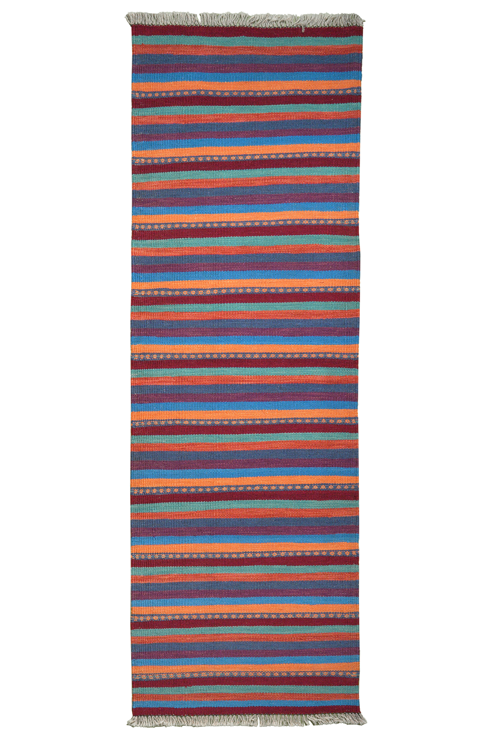 Kelim Gashgai — Handmade, 60x195 cm, Multicolor, 100% Virgin Wool | Main view