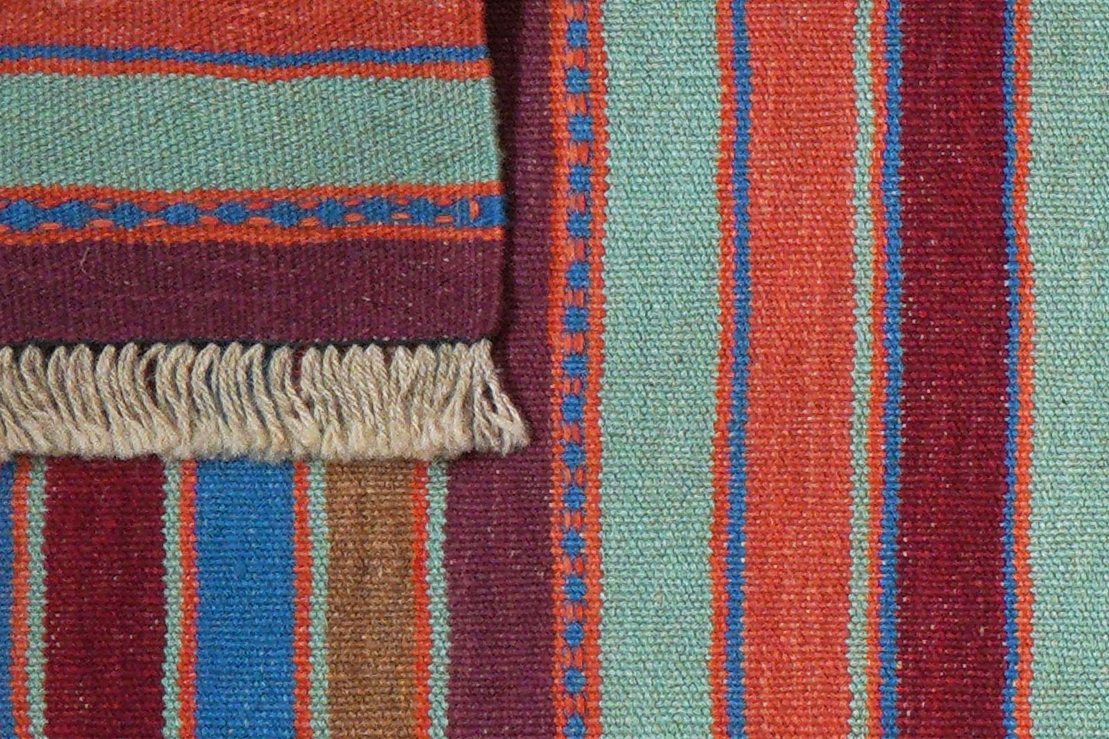 Kelim Gashgai — Handmade, 64x204 cm, Multicolor, 100% Virgin Wool | View 6