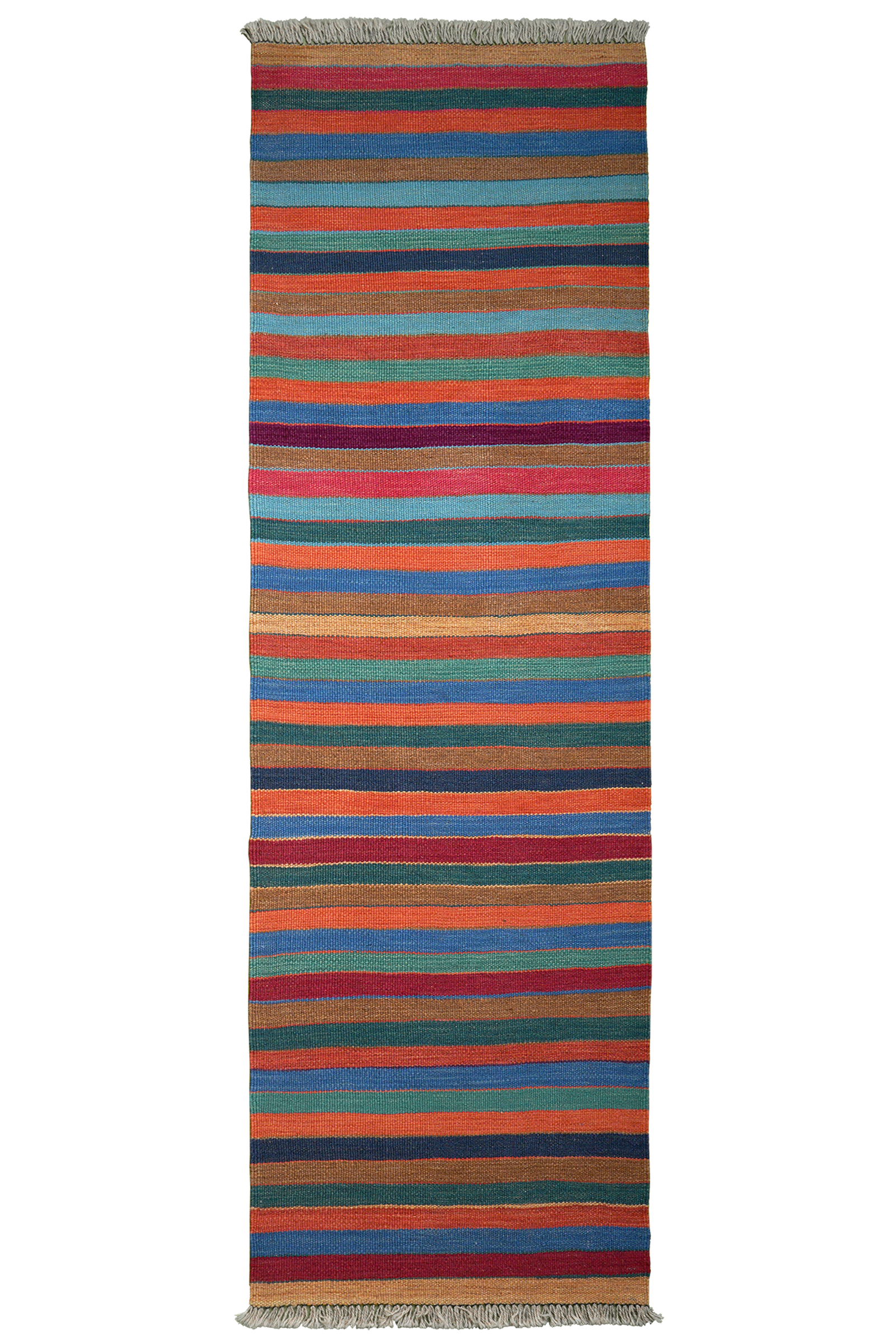 Kelim Gashgai — Handmade, 58x197 cm, Multicolor, 100% Virgin Wool | Main view