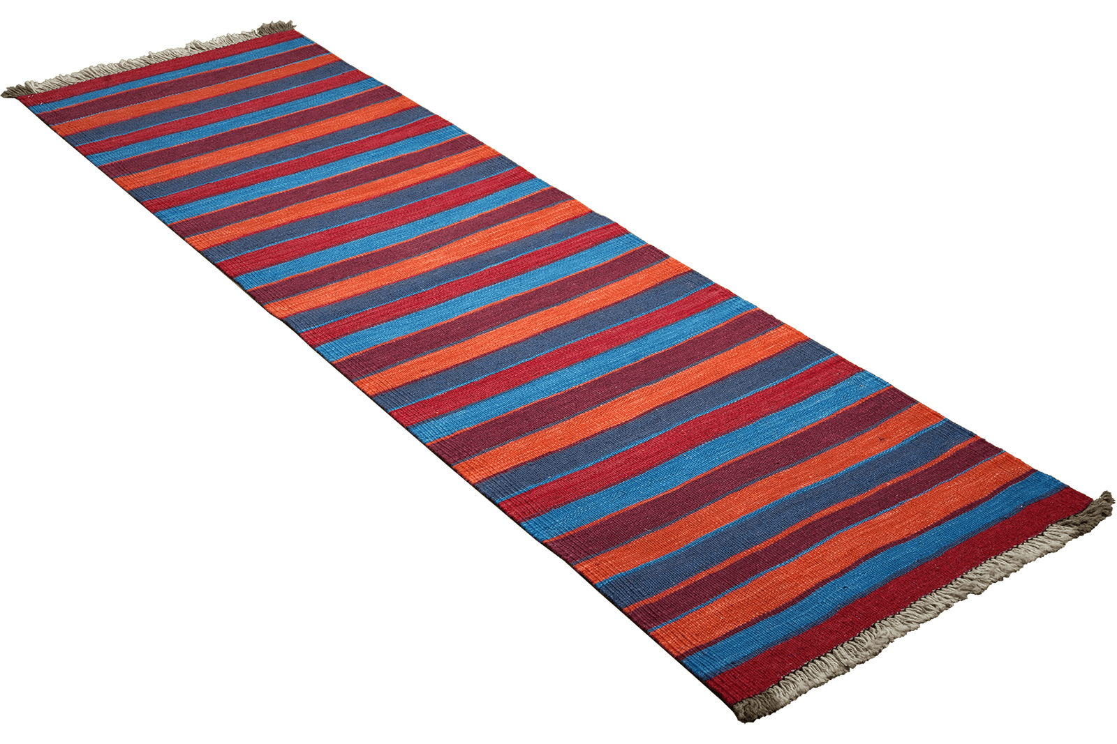 Kelim Gashgai — Handmade, 58x201 cm, Multicolor, 100% Virgin Wool | View 4