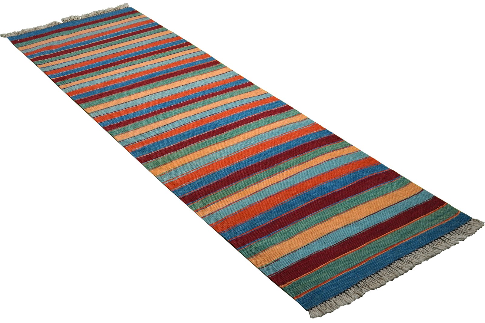 Kelim Gashgai — Handmade, 62x194 cm, Multicolor, 100% Virgin Wool | View 4