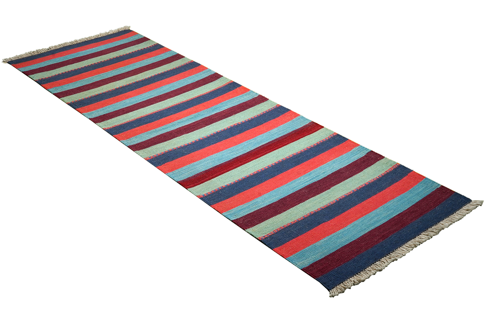 Kelim Gashgai — Handgefertigt, 205x66 cm, Bunt, 100% Virgin Wool | View 4
