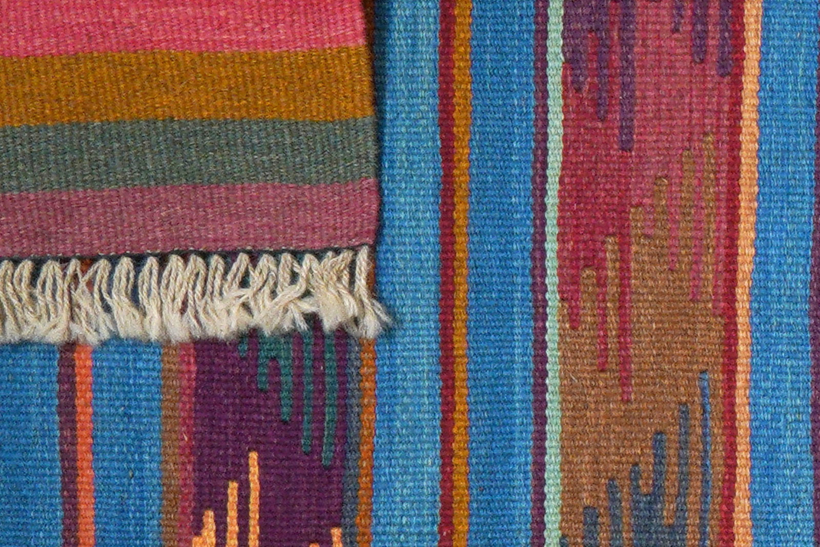 Kelim Gashgai — Handgefertigt, 193x59 cm, Bunt, 100% Virgin Wool | View 7