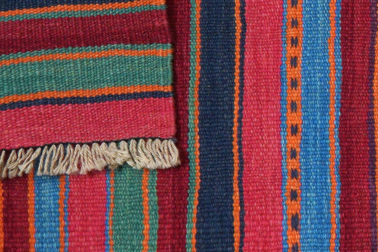 Kelim Gashgai — Handmade, 65x197 cm, Multicolor, 100% Virgin Wool | View 6