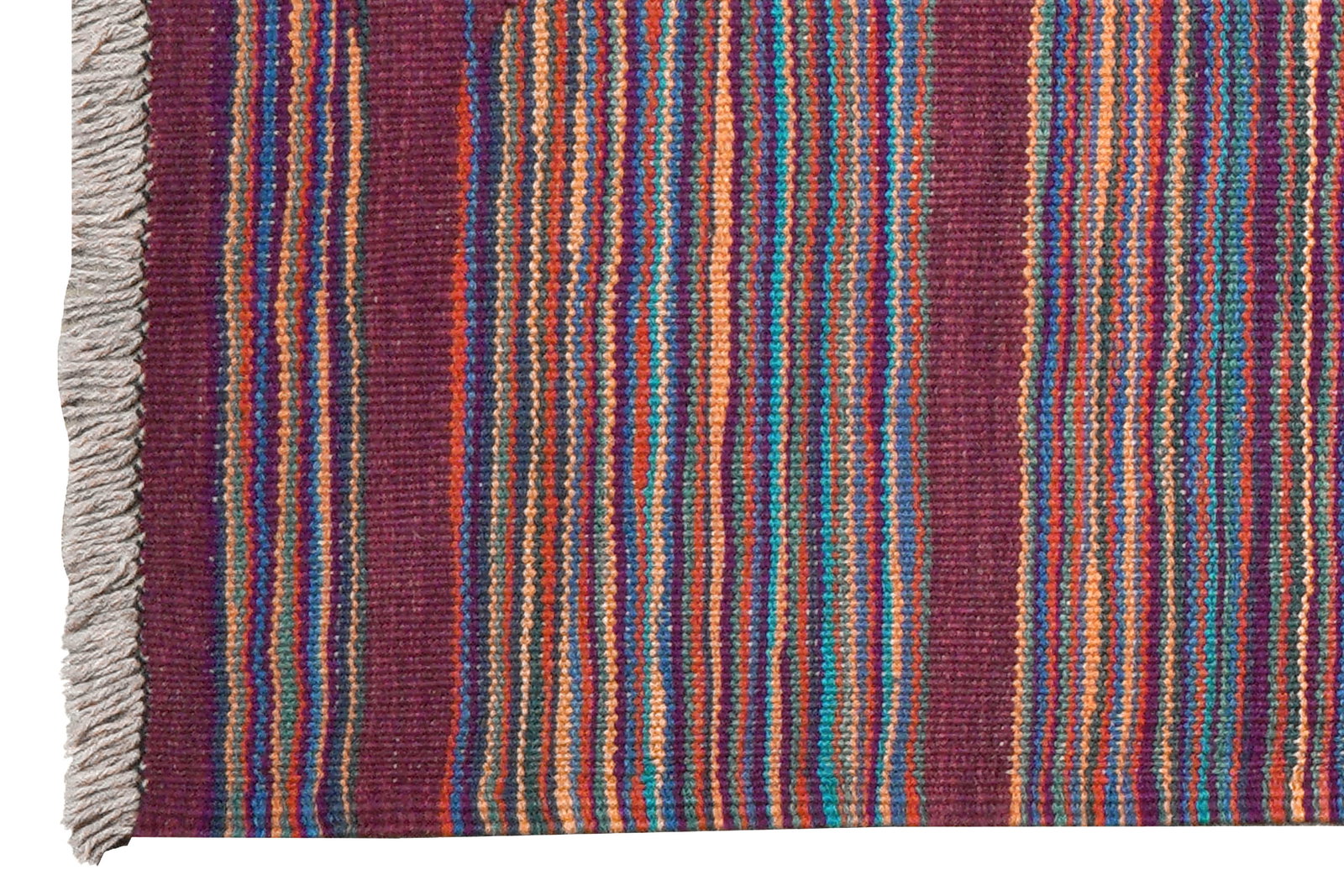 Kelim Gashgai — Handgefertigt, 147x93 cm, Bunt, 100% Virgin Wool | Back view