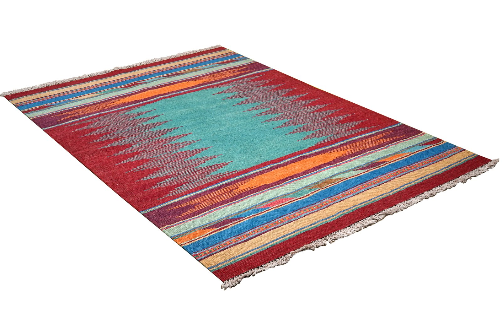 Kelim Gashgai — Handmade, 127x181 cm, Multicolor, 100% Virgin Wool | View 4