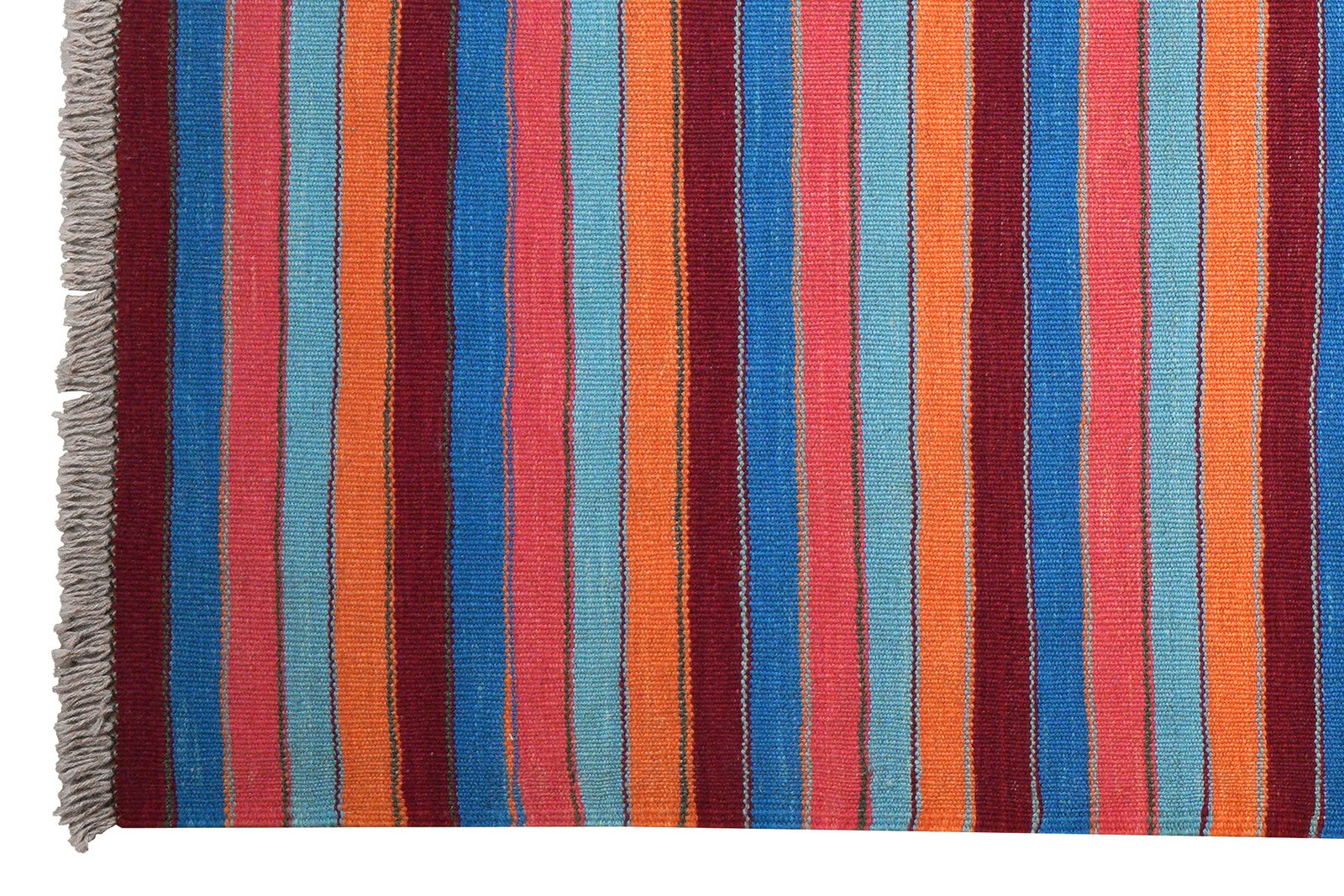 Kelim Gashgai — Handmade, 126x190 cm, Green, 100% Virgin Wool | View 3