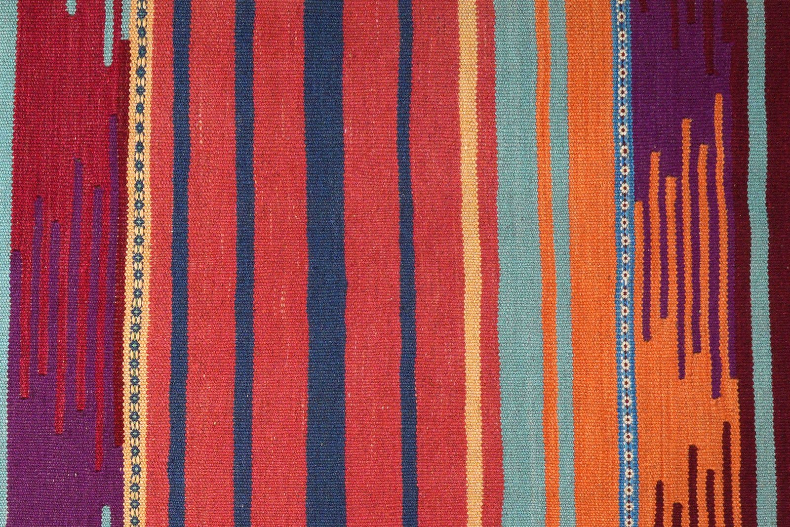 Kelim Gashgai — Handmade, 106x258 cm, Multicolor, 100% Virgin Wool | View 5