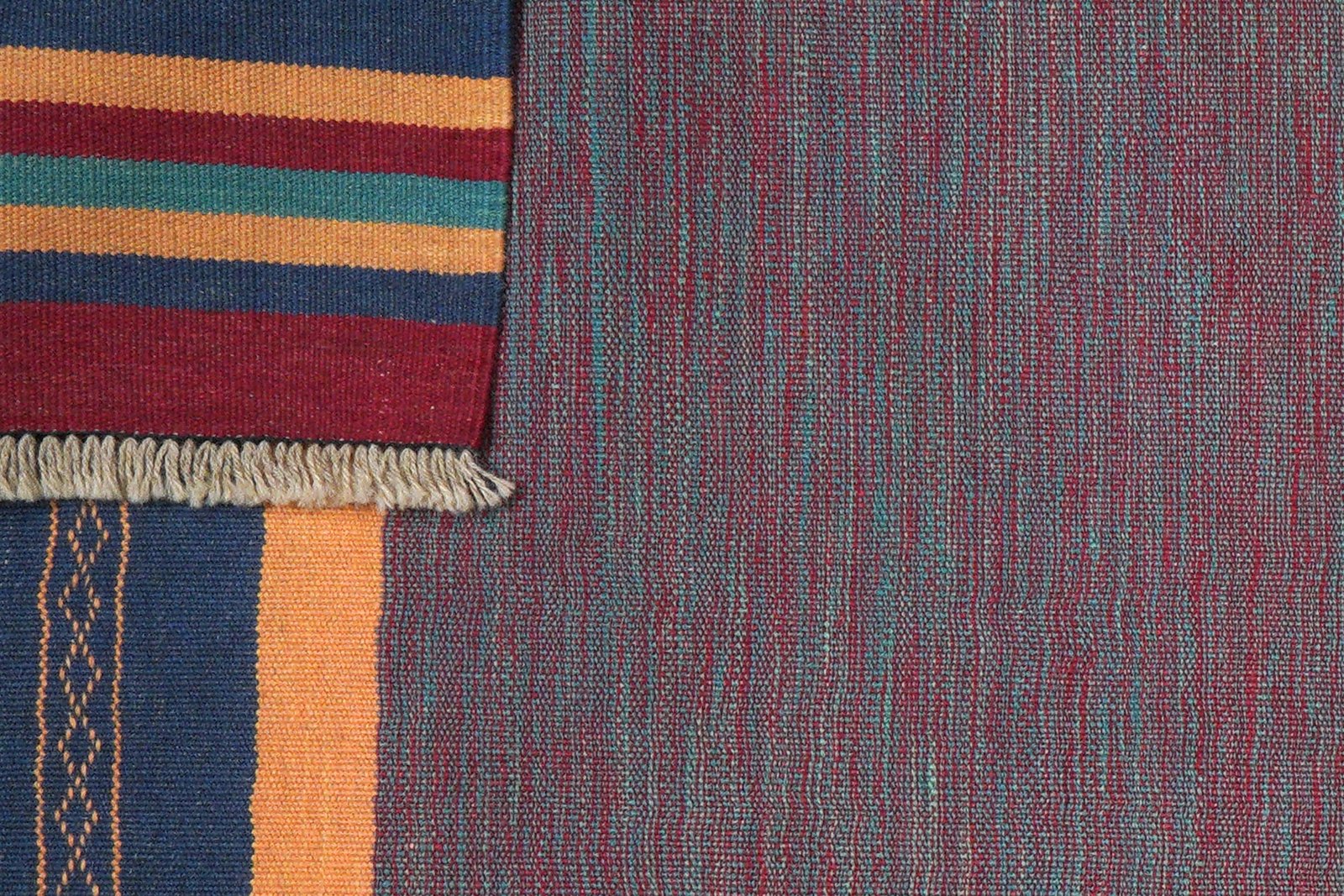 Kelim Gashgai — Handmade, 100x252 cm, Multicolor, 100% Virgin Wool | View 6