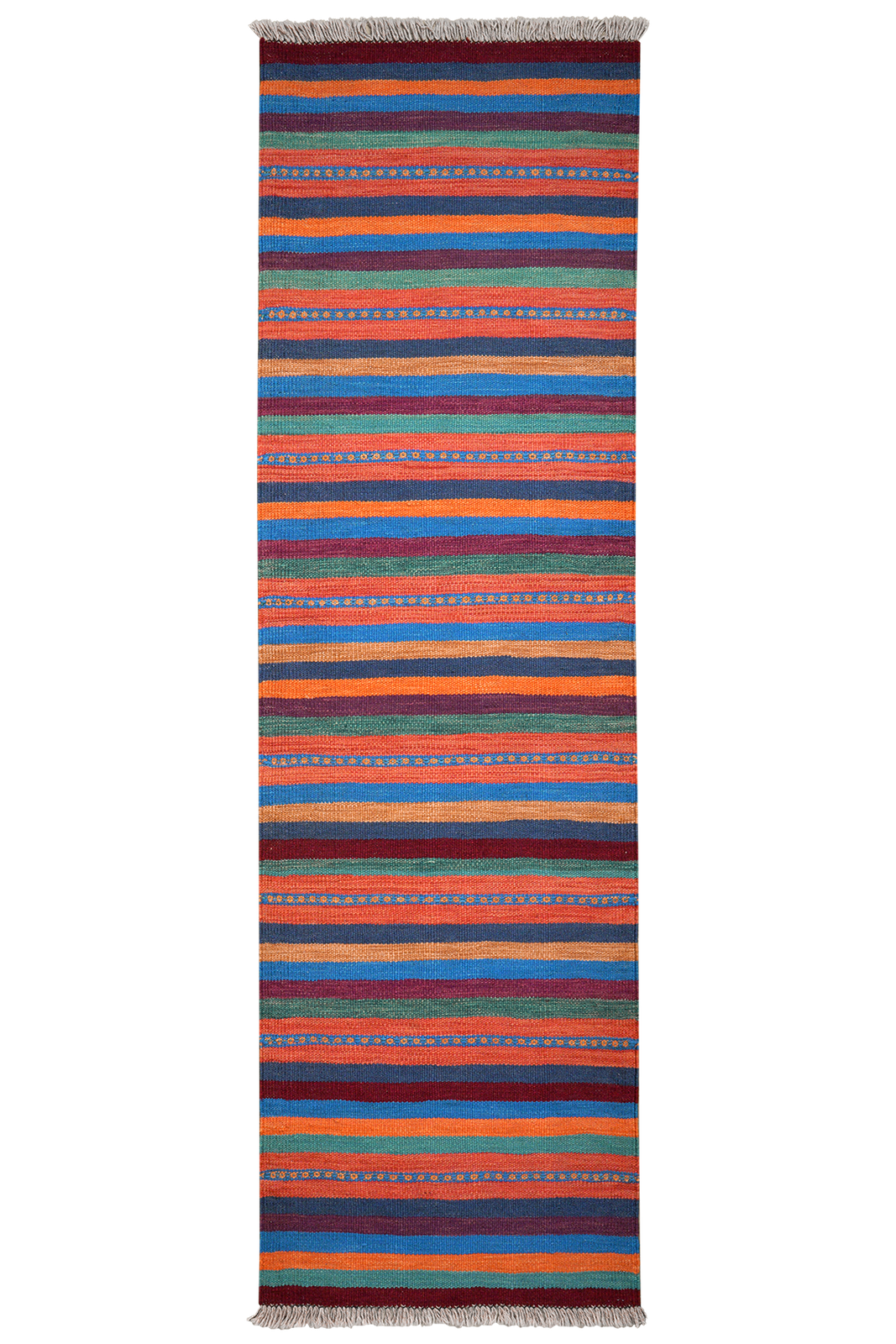 Kelim Gashgai — Handmade, 57x194 cm, Multicolor, 100% Virgin Wool | Main view
