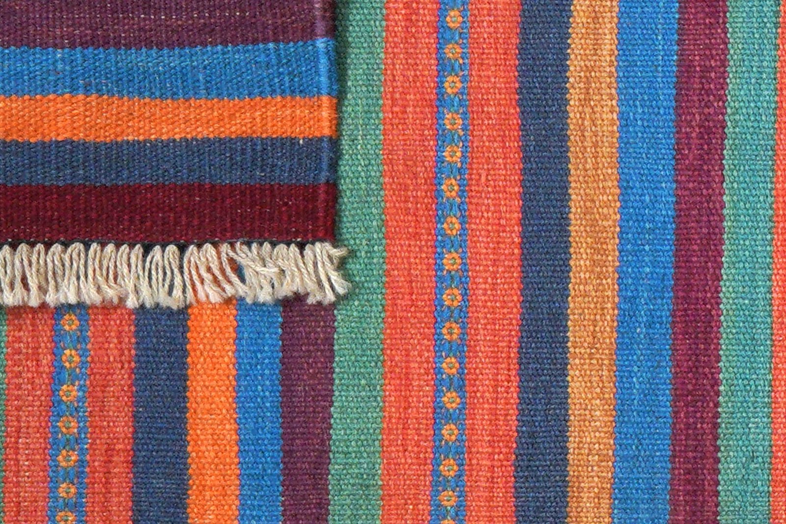 Kelim Gashgai — Handmade, 57x194 cm, Multicolor, 100% Virgin Wool | View 6