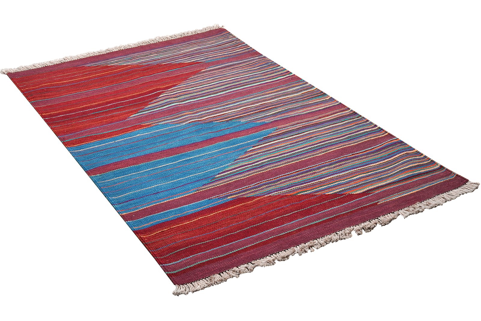 Kelim Gashgai — Handmade, 100x150 cm, Multicolor, 100% Virgin Wool | View 4