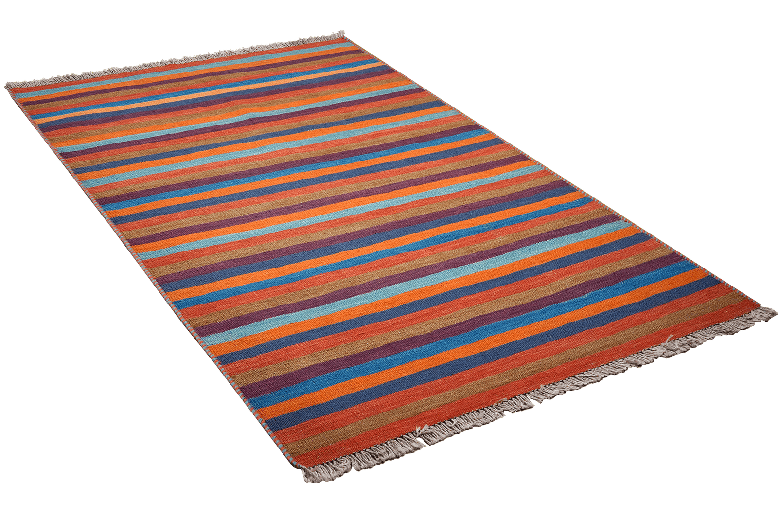 Kelim Gashgai — Handmade, 116x184 cm, Multicolor, 100% Virgin Wool | View 4