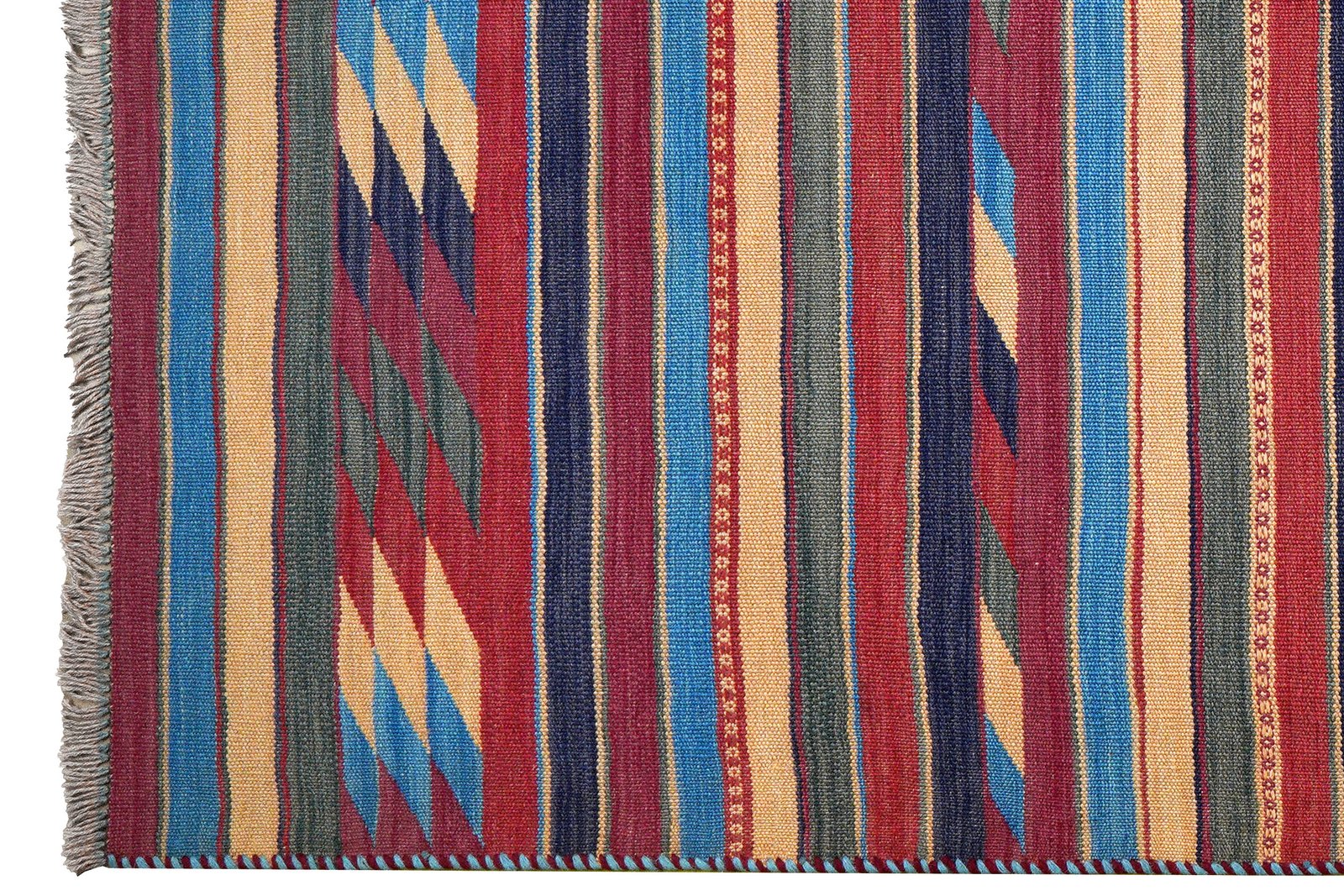 Kelim Gashgai — Handmade, 123x179 cm, Multicolor, 100% Virgin Wool | View 3
