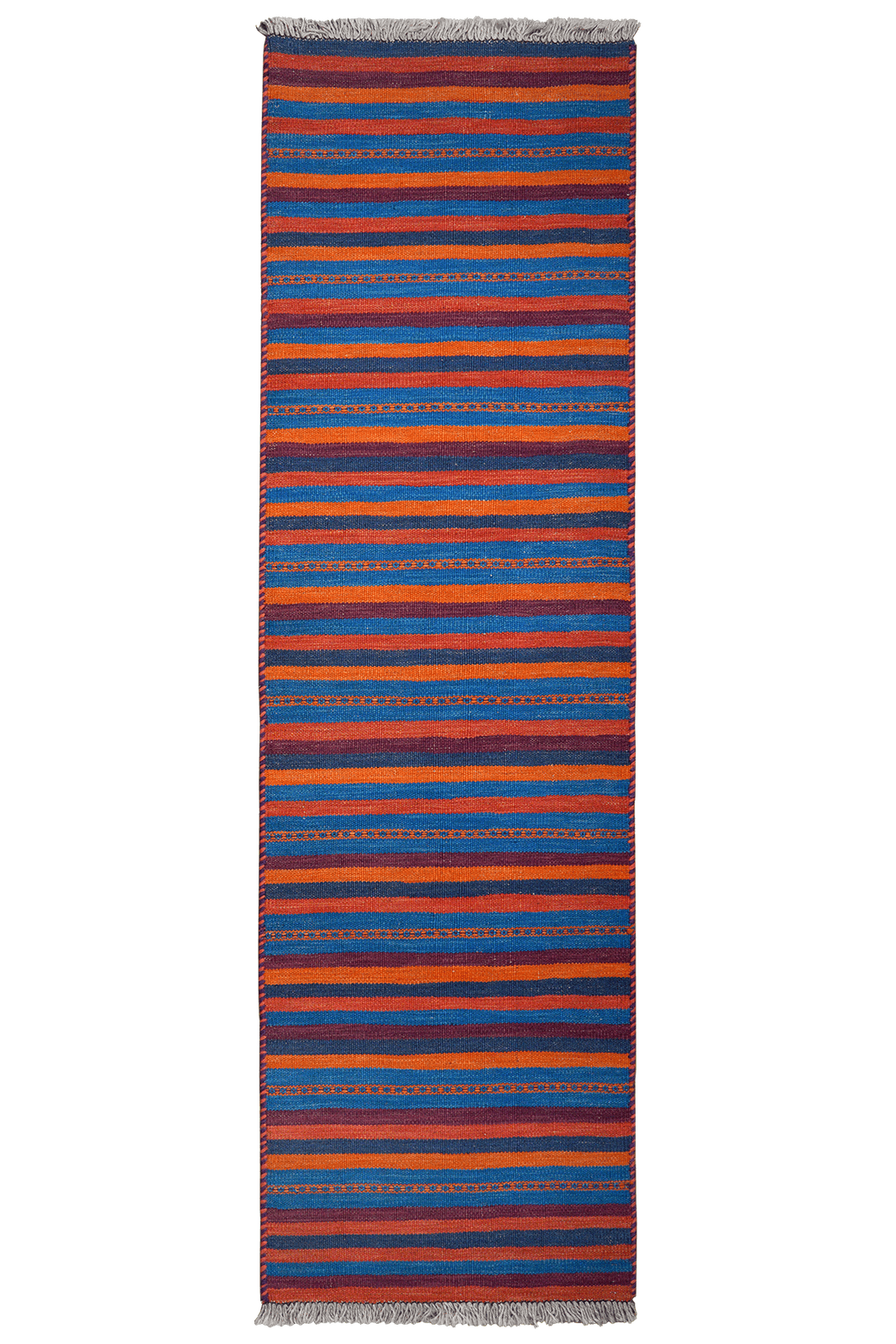 Kelim Gashgai — Handmade, 57x202 cm, Multicolor, 100% Virgin Wool | Main view