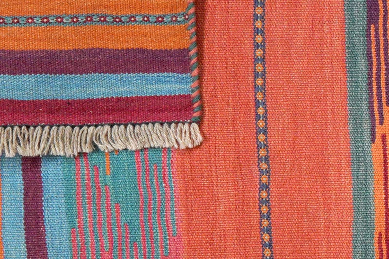 Kelim Gashgai — Handmade, 63x207 cm, Multicolor, 100% Virgin Wool | View 6