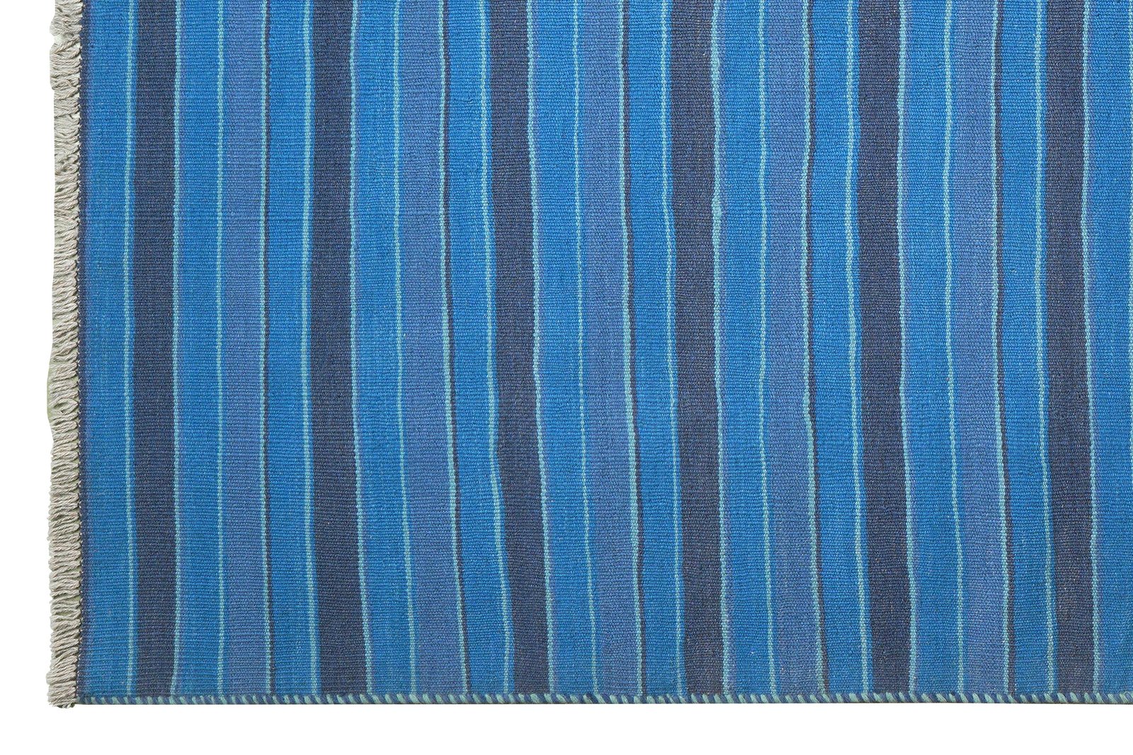Kelim Gashgai — Handmade, 148x206 cm, Blue, 100% Virgin Wool | View 3