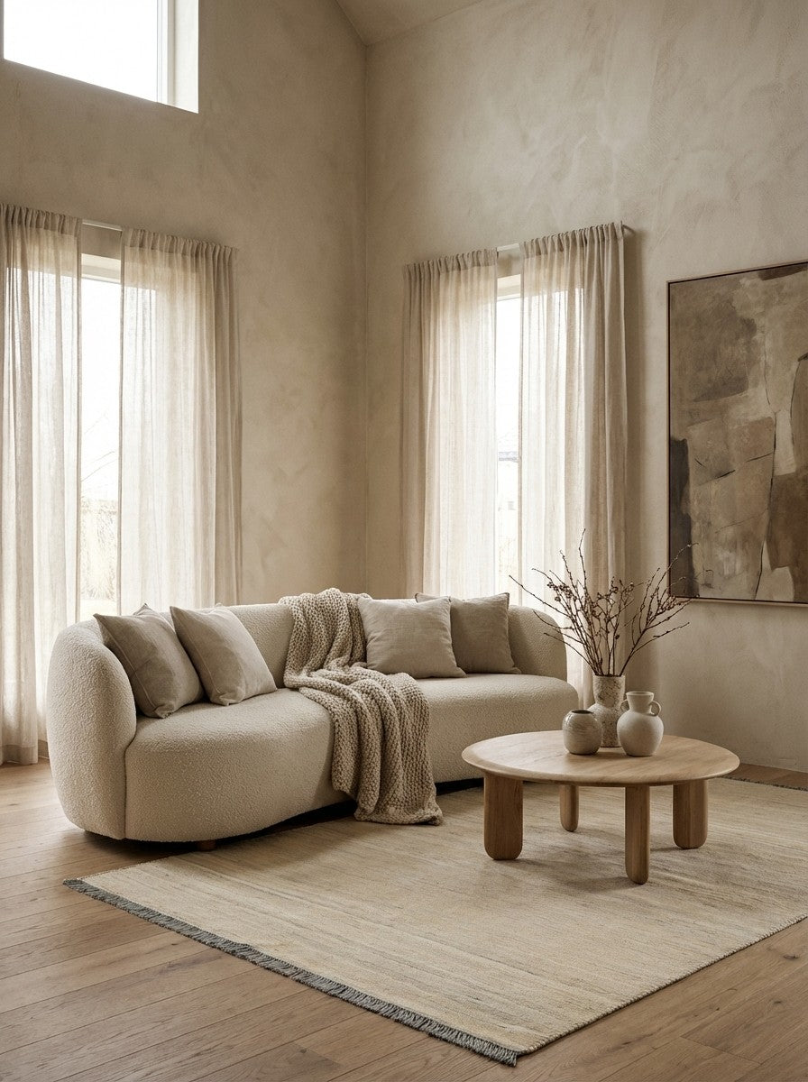 Kelim Gashgai — Handmade, 149x206 cm, Beige, 100% Virgin Wool | Detail view
