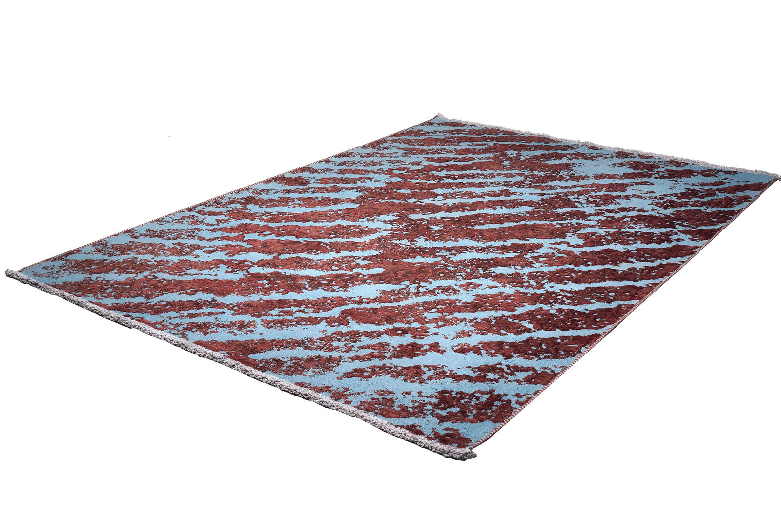 Vintage — Hand-knotted, 191x276 cm, Blue, 100% Virgin Wool | View 5