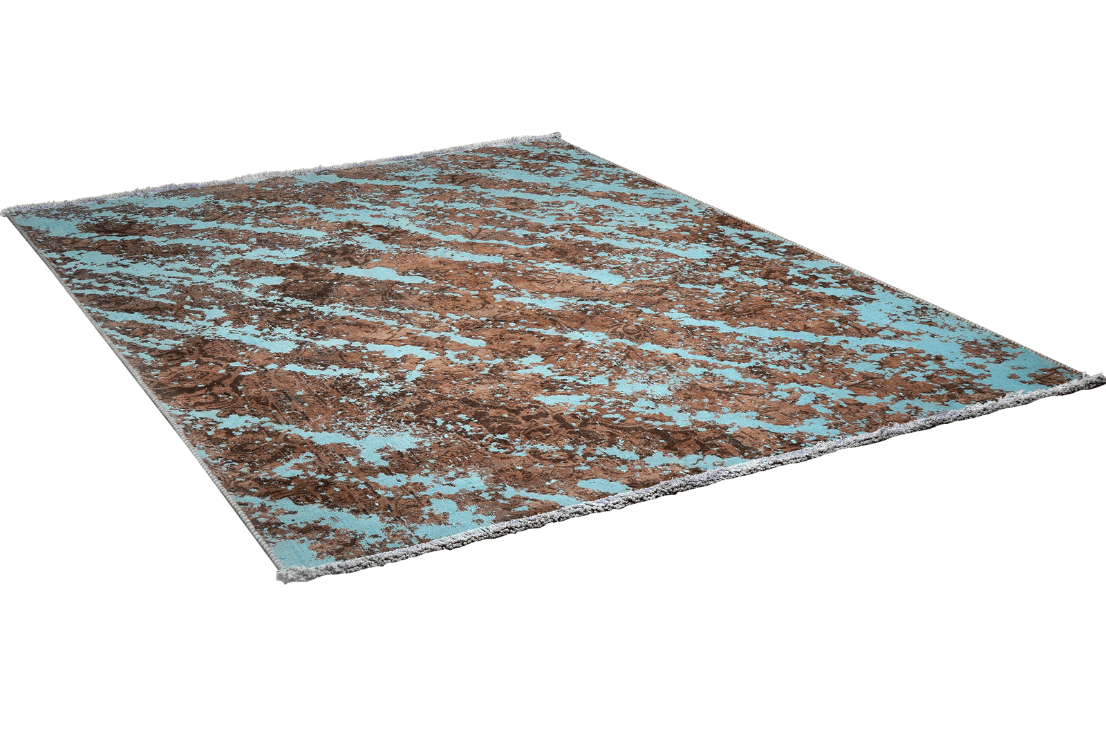 Vintage — Hand-knotted, 178x235 cm, Blue, 100% Virgin Wool | View 4