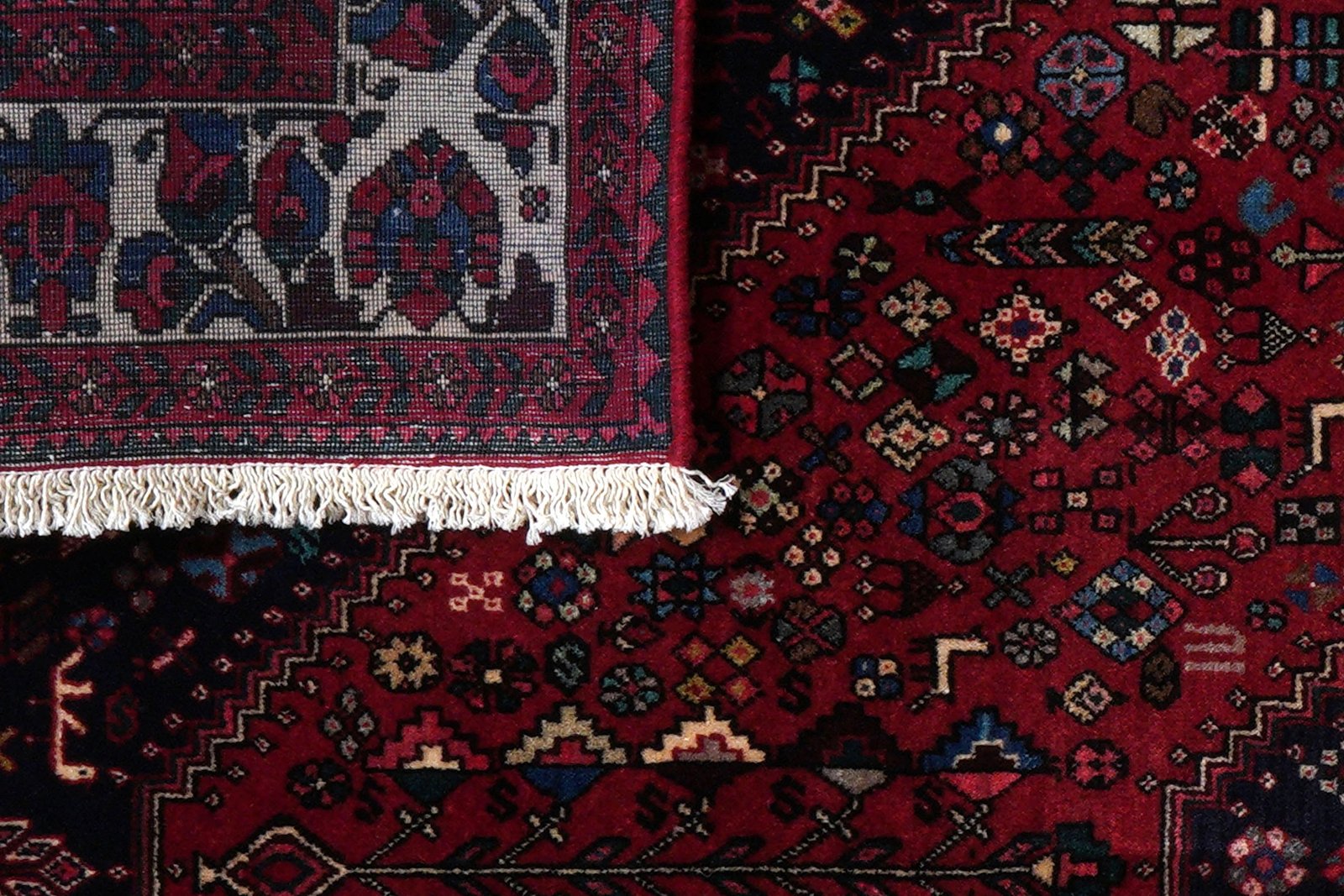 Abadeh — Hand-knotted, 155x204 cm, Red, 100% Virgin Wool | View 7