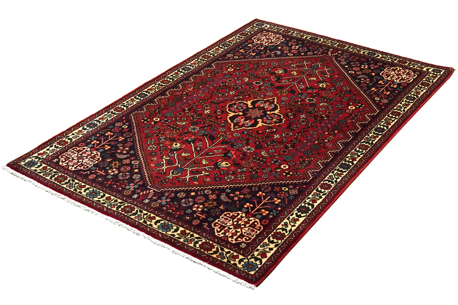 Abadeh — Hand-knotted, 103x157 cm, Red, 100% Virgin Wool | View 5