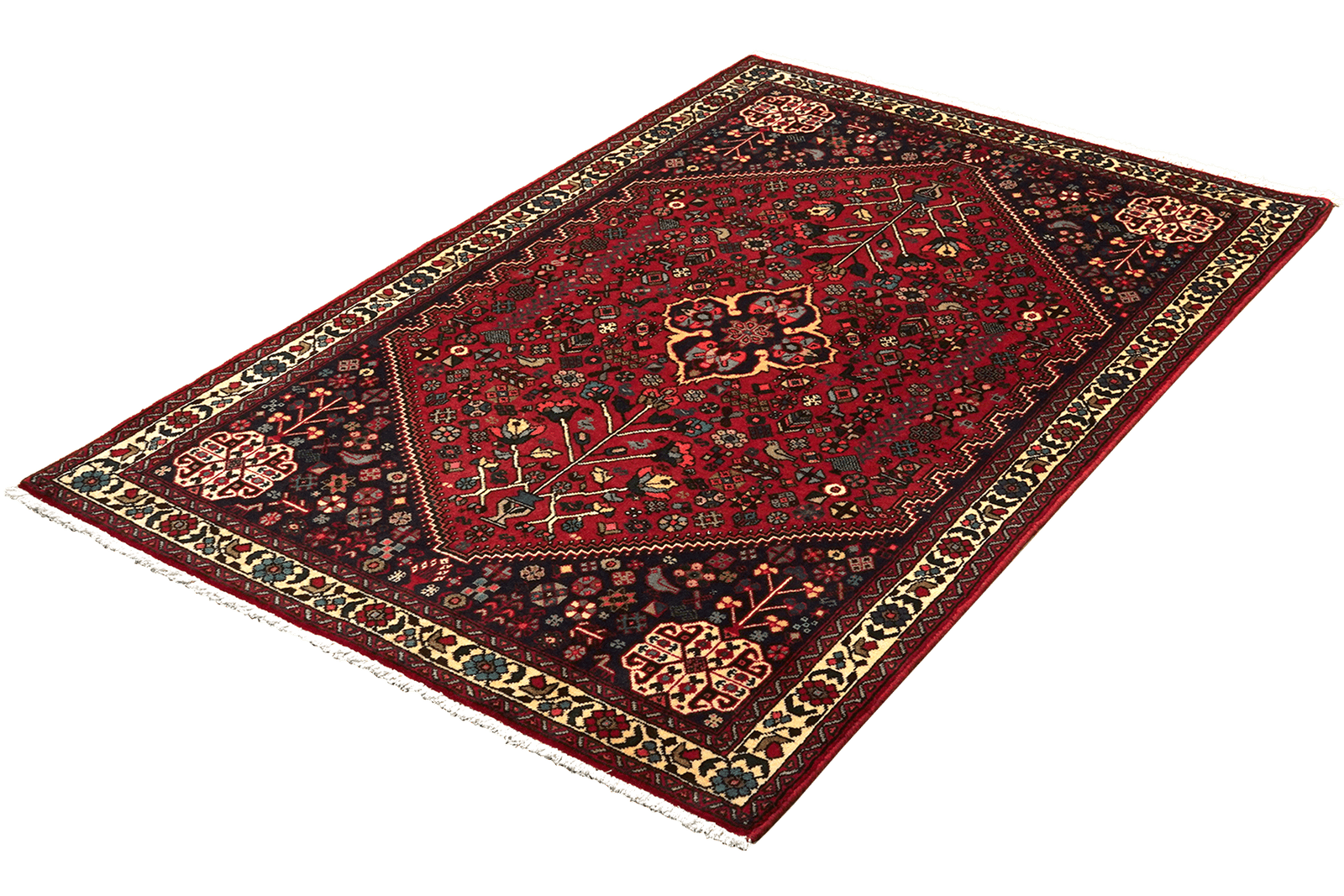 Abadeh — Hand-knotted, 103x157 cm, Red, 100% Virgin Wool | View 5