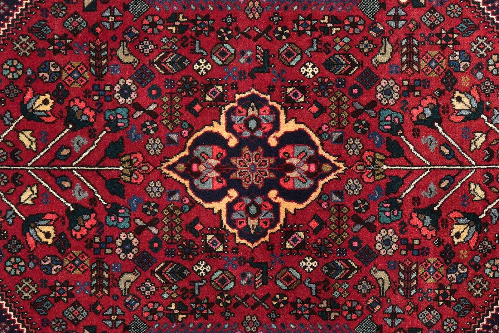 Abadeh — Hand-knotted, 103x157 cm, Red, 100% Virgin Wool | View 6