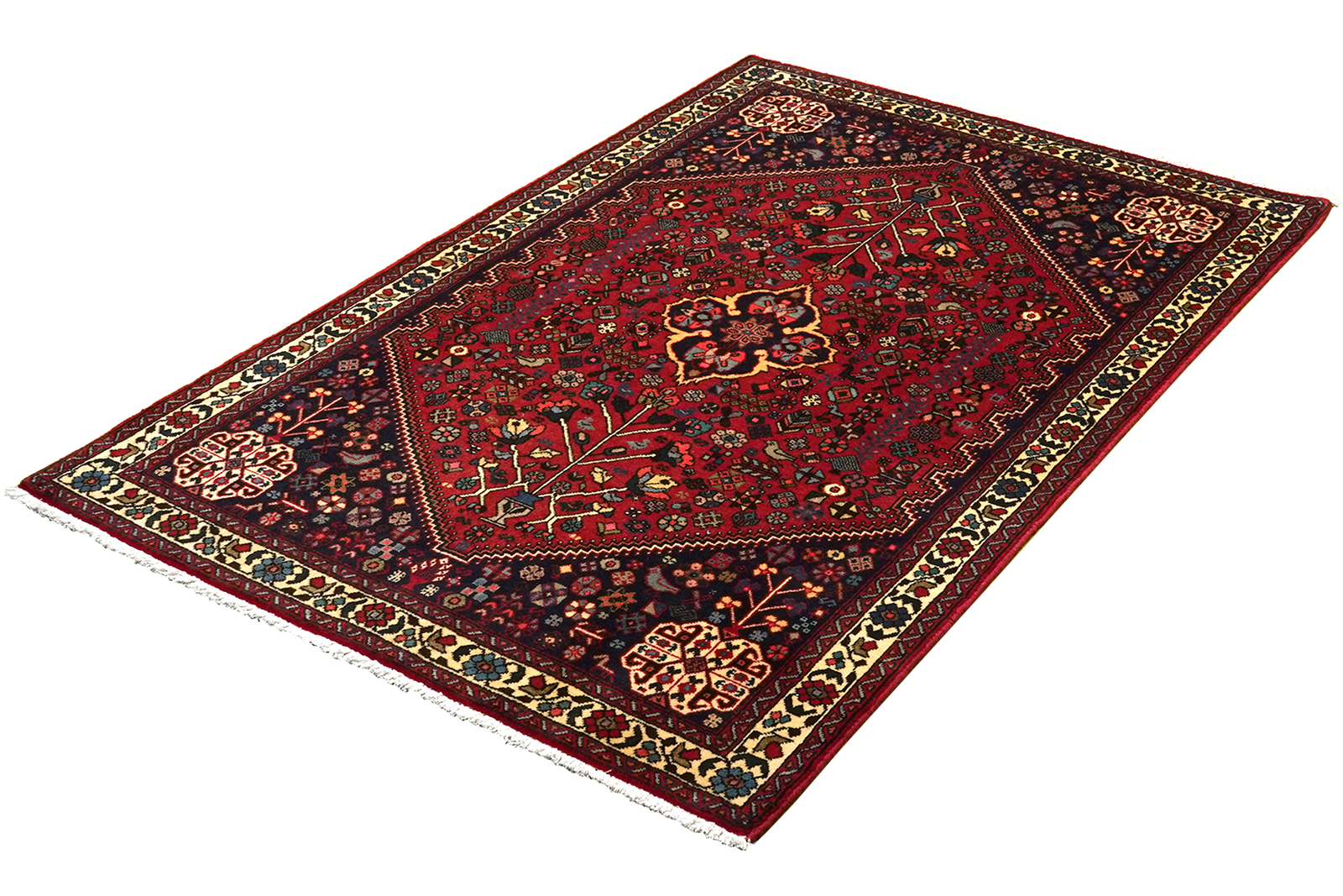 Abadeh — Handgefertigt, 157x103 cm, Beige, 100% Virgin Wool | View 6